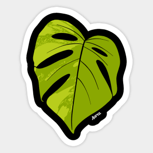 Monstera Deliciosa Aurea Variegation Houseplant Plant Lovers Sticker